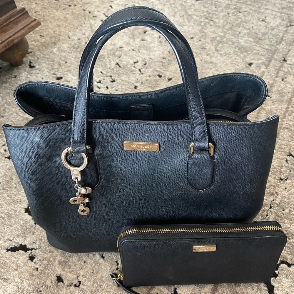 Kate Spade ♠️Black Carryall Purse